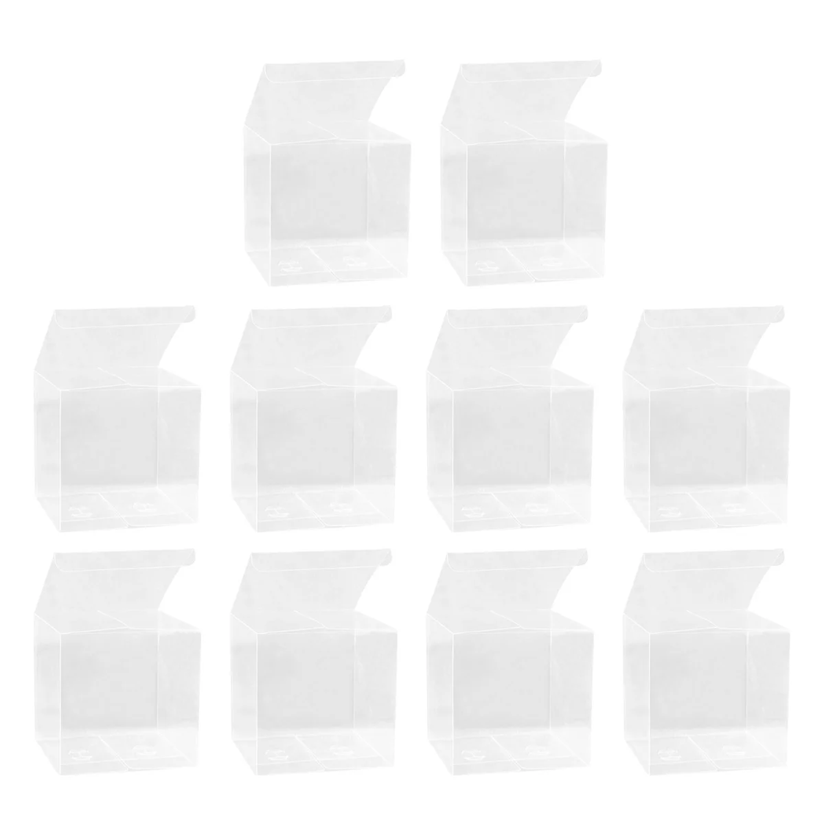 

Boxes Clear Box Candy Gift Favorappletransparent Favors Wedding Cube Small Packaging Container Gifts Cupcake Display Party