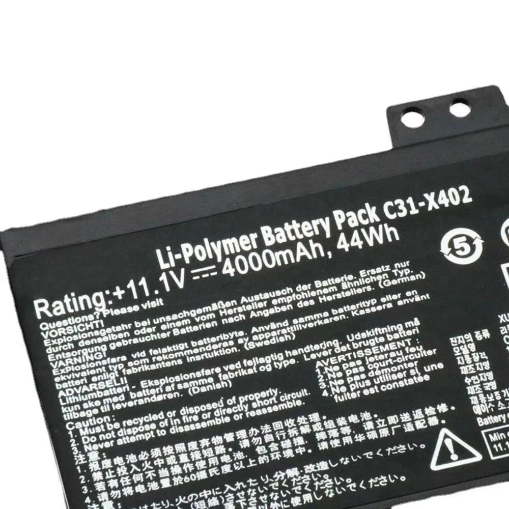 Фото Аккумулятор для ноутбуков Asus VivoBook F402CA, S300CA, S300E, S400CA, S400E, 0B110-00210000 и др., 11.1В, 44Втч, модель C31-X402 №2
