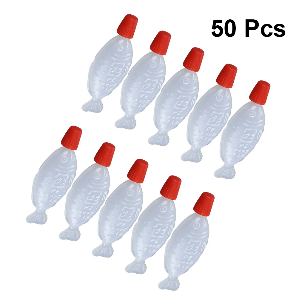 

50pcs Sauce Jar Mustard Bottles Ketchup Bottle Clear Condiment Bottles Condiment Dispenser Bottle