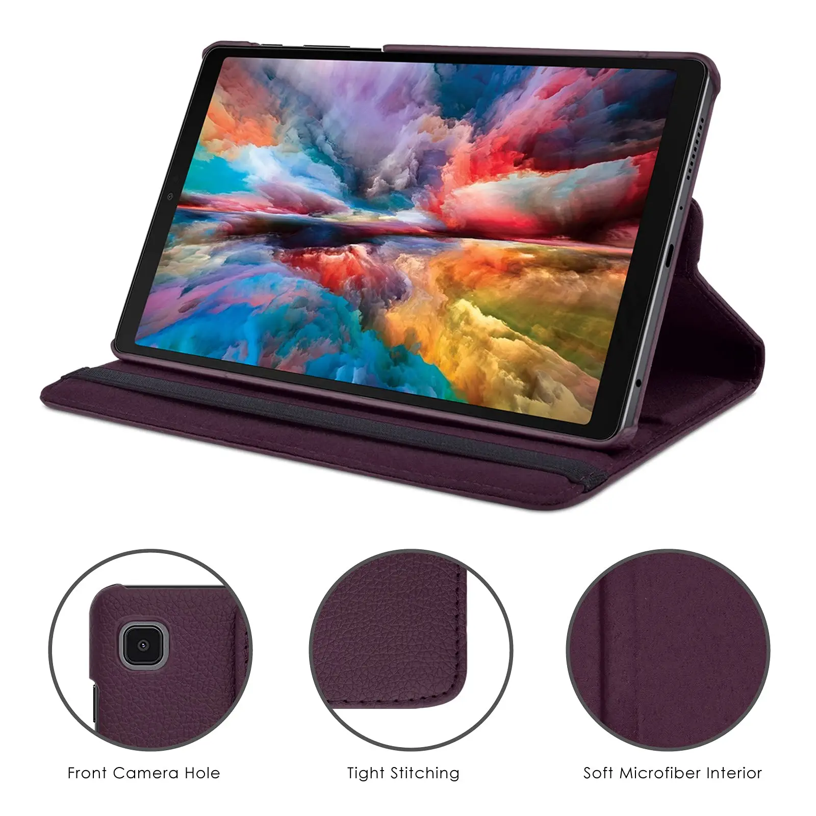 Чехол для Samsung Galaxy Tab A7 Lite 8,7 дюйма, искусственная кожа, с функцией подставки (art.: 3920c166f93da) - 3920c166f93da