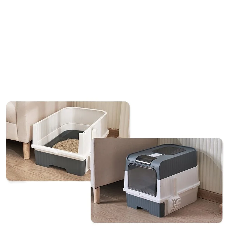 Очень большой ящик для кошачьего туалета с крышкой и ложкой защитой от запаха