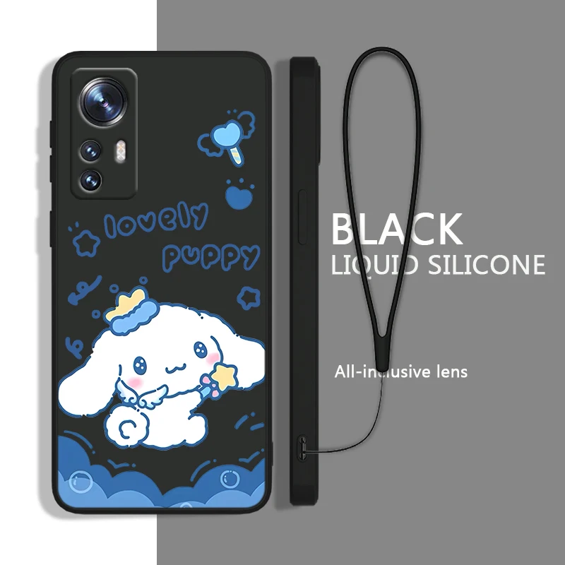 

cinnamoroll Cute Anime Phone Case For Xiaomi Redmi K50G K40S 11 10C 10X 9T 9AT 9A 9C 8A 7 6A 5A A1 Liquid Rope Cover