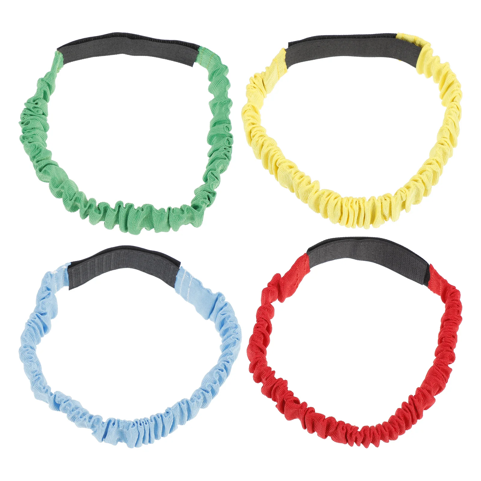 

4pcs Three-Leg Running Strap Elastic Creative Durable Practical Tie Rope Straps Tie Rope for Kids Adults Legged Race Game