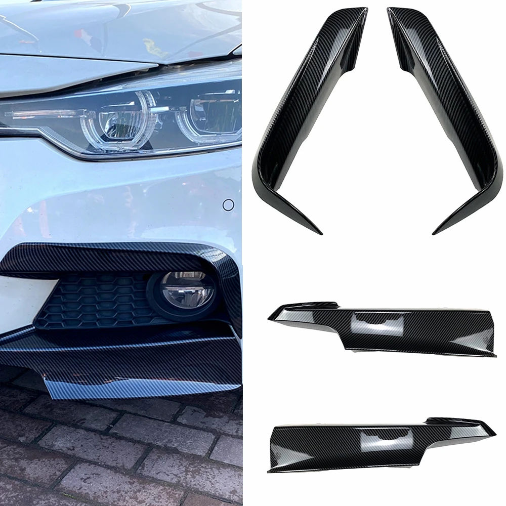 Комплект сплиттера переднего бампера противотуманная фара крышка канавок для BMW