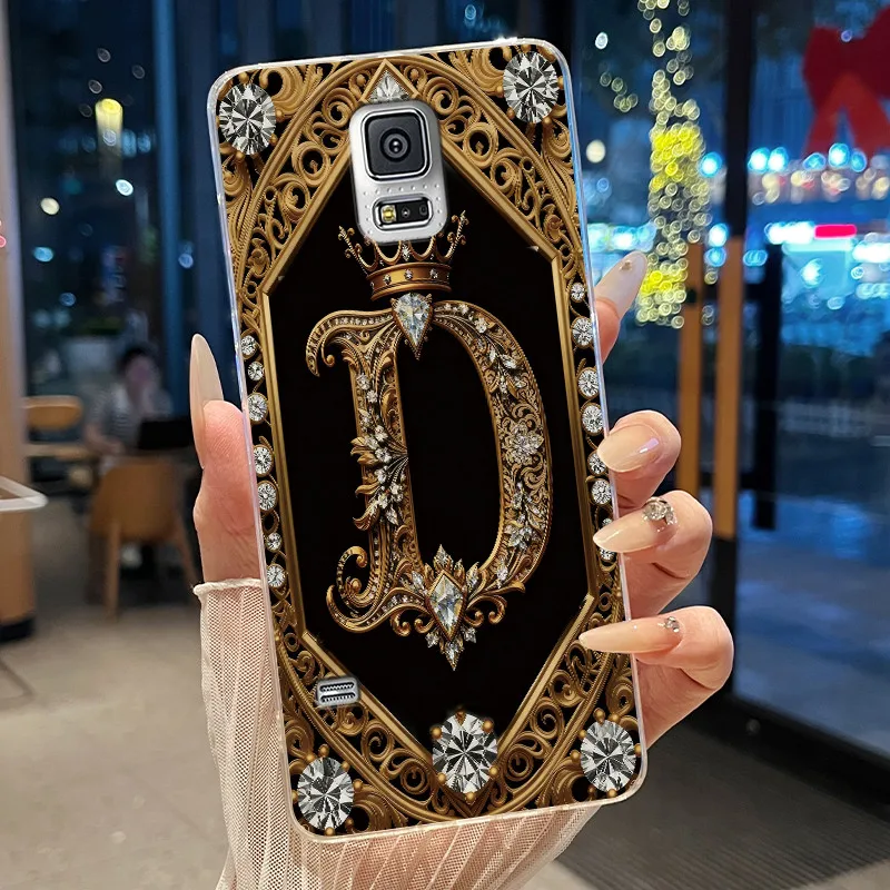 Фото Чехол для Samsung Galaxy S5 Neo/S5 i9600, новый модный чехол для телефона с инициалами в стиле ретро, ​​прозрачный мягкий силиконовый чехол №3