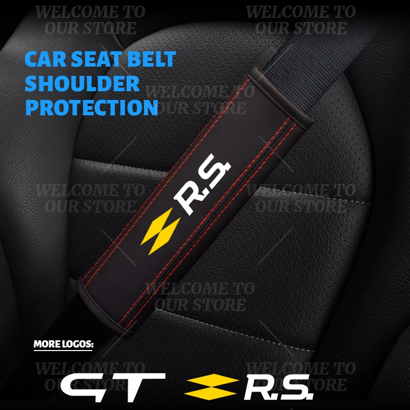 2 шт. накладки на ремень безопасности автомобиля с эмблемой RS line GT