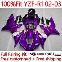 injection bodys for yamaha yzf r1 yzf 1000 yzf r1 1000 r 1 1000cc yzfr1 2002 2003 yzf1000 02 03 oem fairing 2no 27 gloss purple