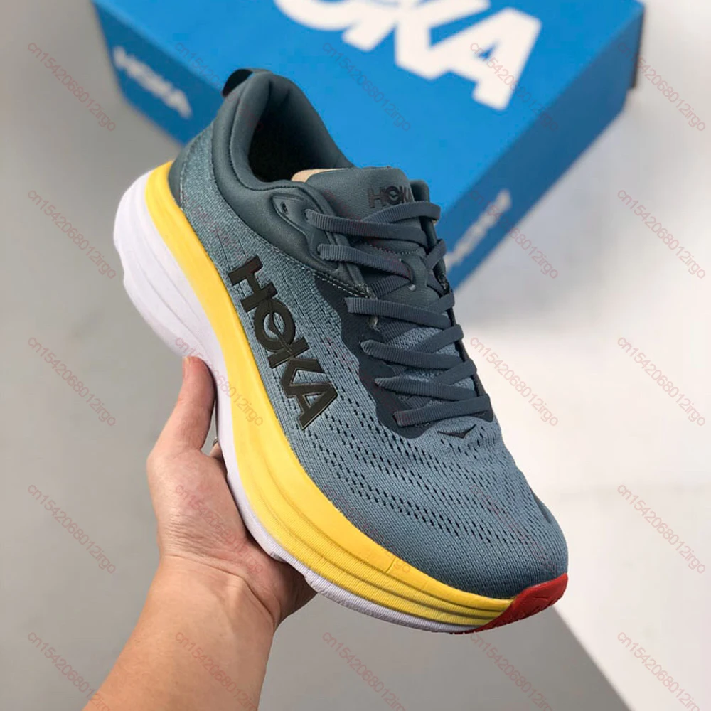 HOKA Bondi 8 Male Athletic Sports Shoes For Men Running Shoes Professional Sneakers Light Designer Mesh Outdoor Tennis Shoes