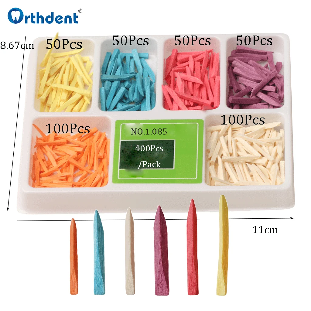 400 шт./кор. стоматологические деревянные клинья клин для зазора между зубами