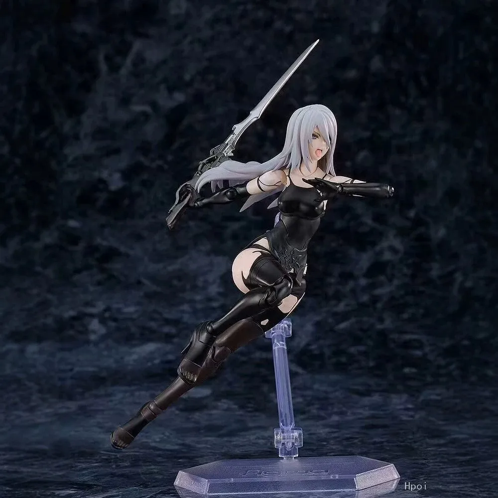 Фото В наличии: Новая фигурка KO Max Factory Figma A2 NieR: Automata 2B, подвижная коллекционная модель, игрушка-украшение №5