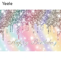 yeele baby birthday party rainbow gradient glitters photography backdrop photographic decoration backgrounds for photo studio