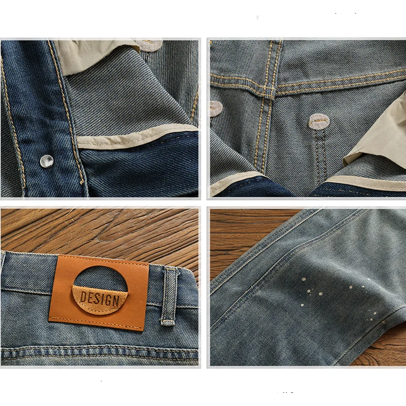 Новые модные мужские свободные повседневные Прямые зауженные брюки с