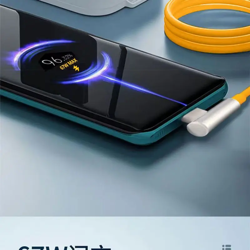 Фото Для зарядного устройства Xiaomi 67 Вт, разъем для быстрой зарядки Redmi K40/K50 Pro/Poco X4 GT, кабель для быстрой зарядки телефона Xiaomi 6A USB TypeC, игровой кабель №5