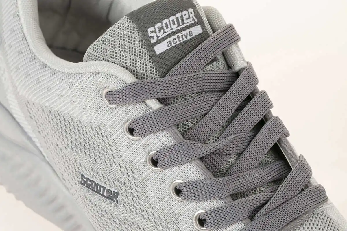 

Scooter - 2021 New Men Sneakers Light Breathable Casual Shoes Mesh Fashion Gray Large Size Sports Walking