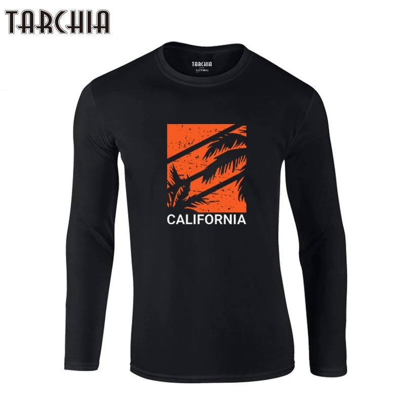 TARCHIA 2021 Новые футболки брендовая одежда Калифорния Мужская трендовая Мода