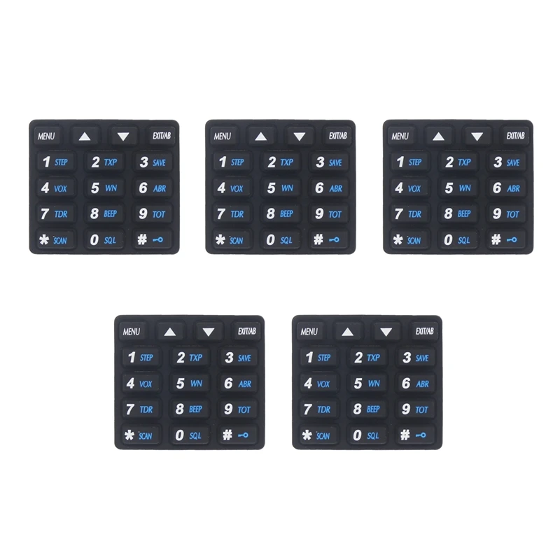 

5PCS Interphone Numeric Keyboard Numeric Keyboard For Baofeng Two Way Radio UV-82 UV-82HP UV-8HX