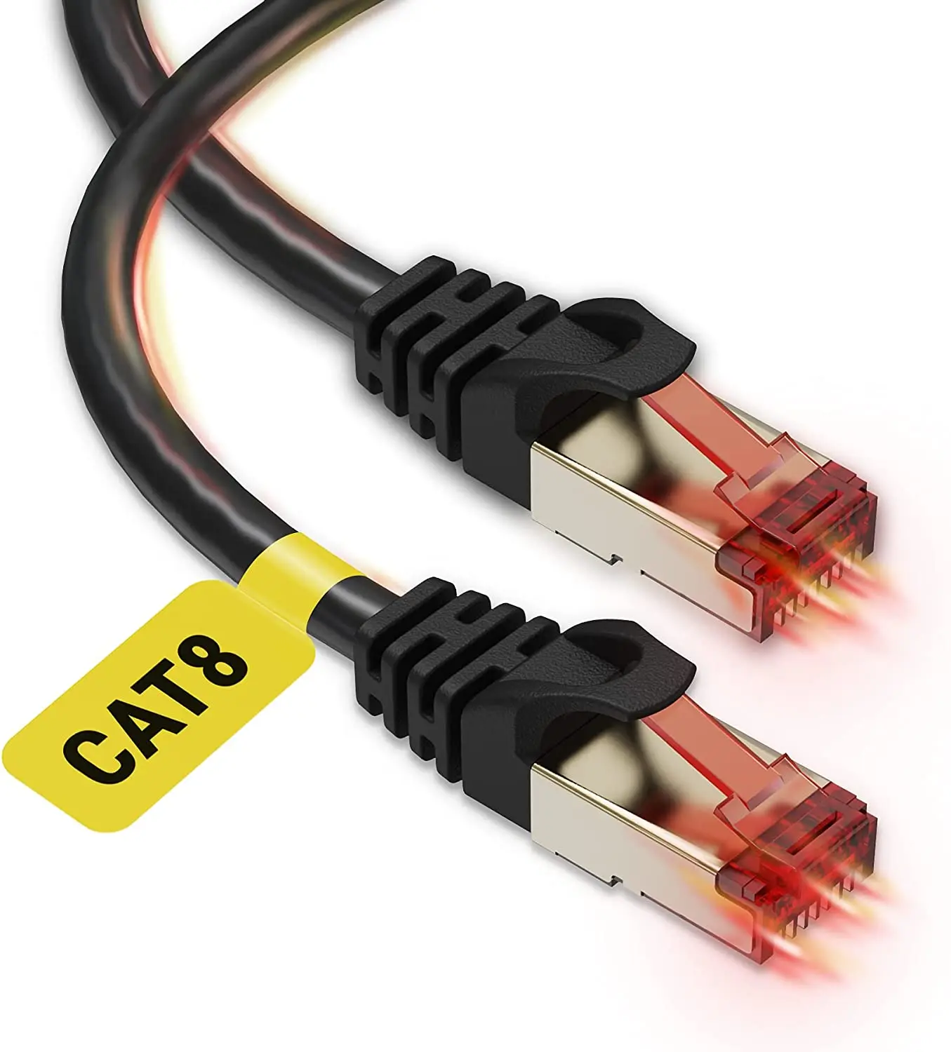 

Cat 8 Ethernet High Speed Cat8 Internet WiFi Cable 40 Gbps 2000 Mhz - RJ45 Connector with Gold Plated