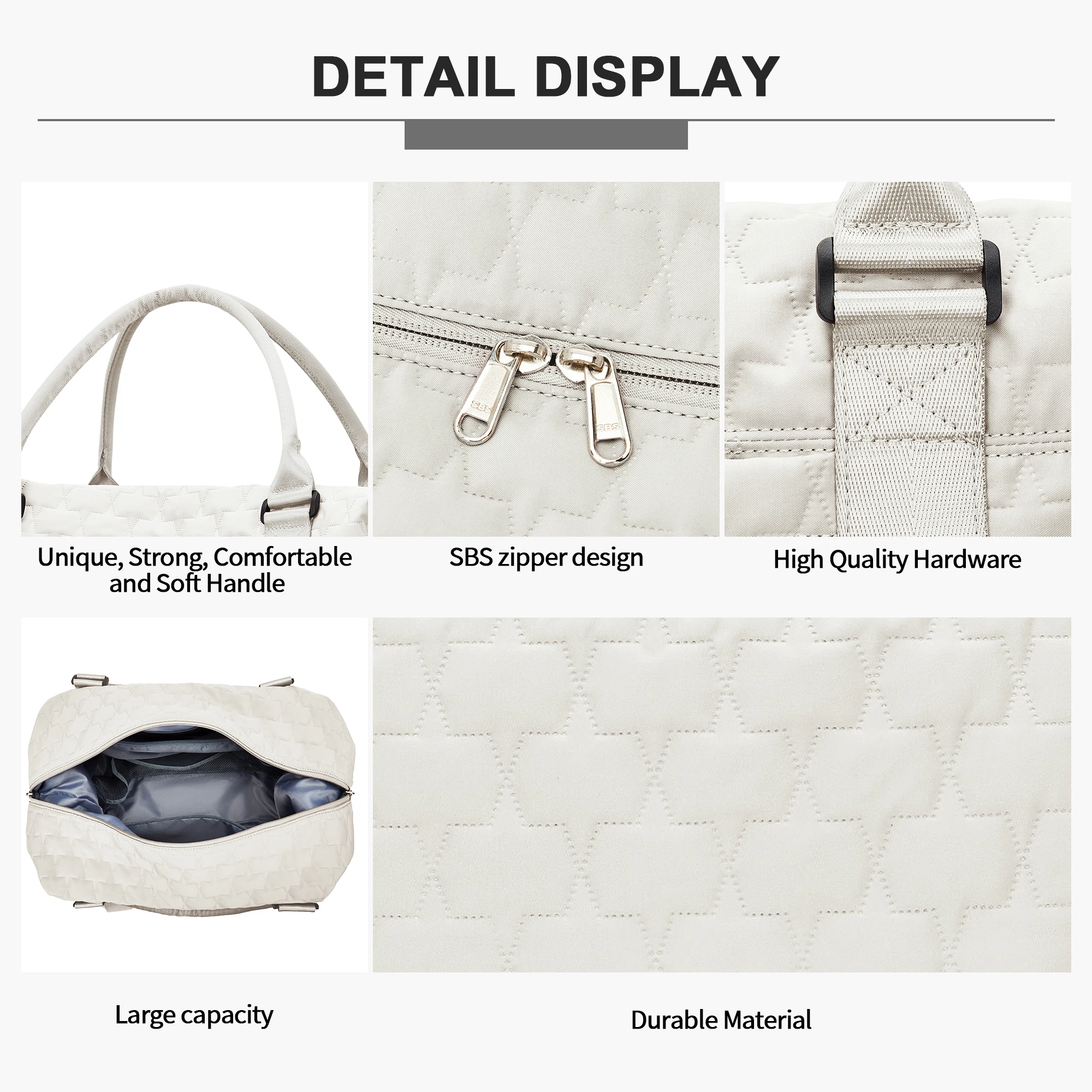 Large Duffle Tote Bag Weekender Carry on Overnight Bags for Women Travel With Trolley Sleeve Wet Pocket, Sports Tote Gym Bag