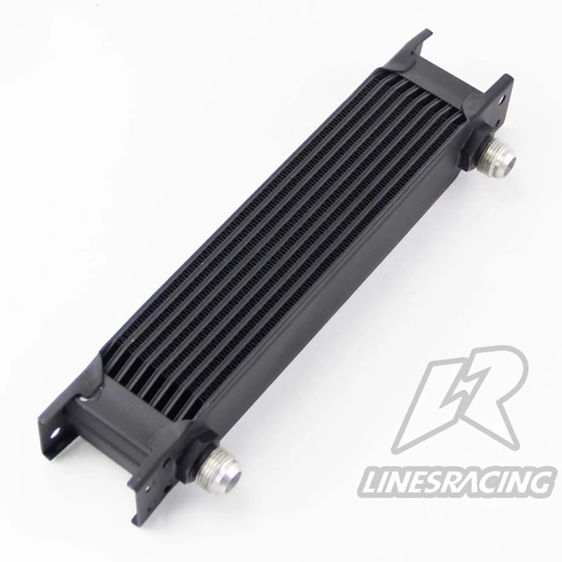 

AN10 Universal Aluminum Engine 9 Row 248mm Oil Cooler Mocal Type Black
