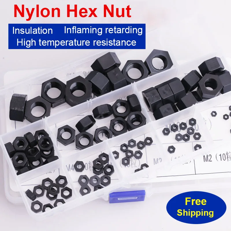 

Nylon Nut Hex Cap Nut Plastic Cover Combination Set Decorative Domed Screw Cap Kit