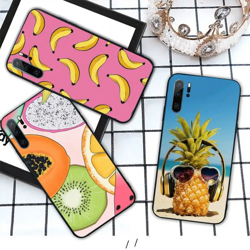 

Fruits Watermelon Pineapple Kiwi Phone Case For Huawei honor Mate 10 20 30 40 i 9 8 pro x Lite P smart 2019 Y5 2018 nova 5t