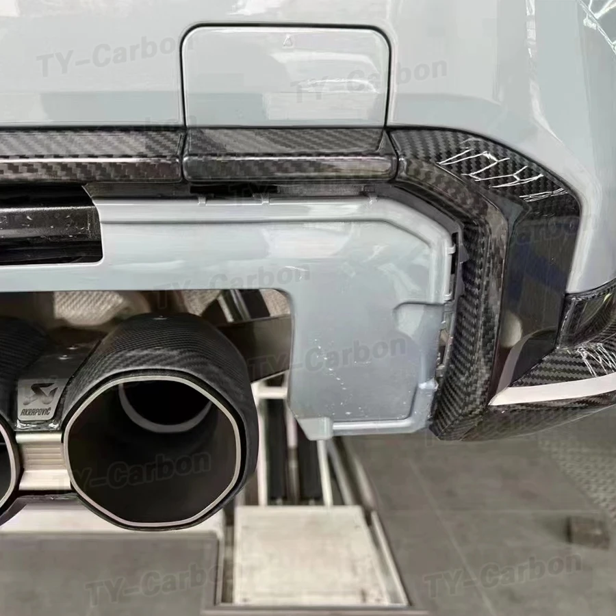 Полоса заднего бампера для BMW 3 4 серии G80 M3 G82 M4 2021-2023 сухое углеродное волокно