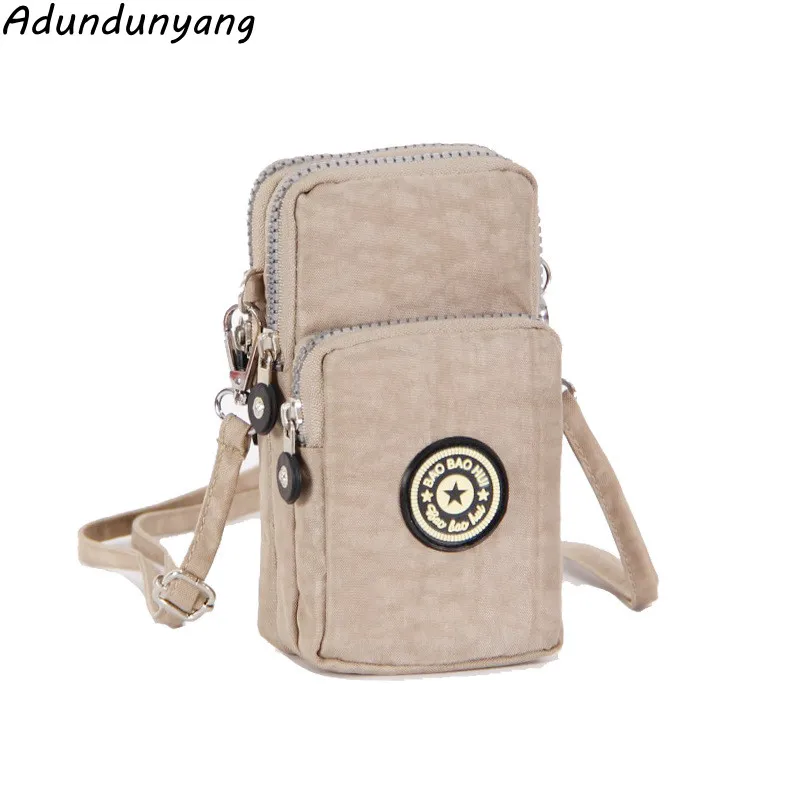 small shoulder bags nylon women mobile phone bags mini female messenger purse lady wallet new 2021 free global shipping