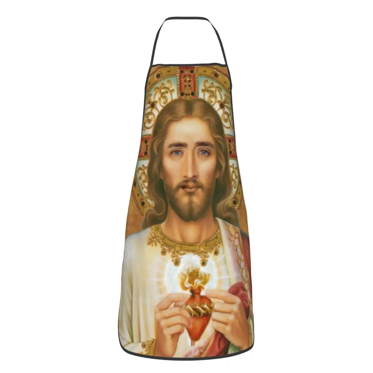 

Unisex Nicolas Cage As Jesus Christ Bib Apron Adult Women Men Chef Tablier Cuisine for Cooking Kitchen Funny Meme Baking