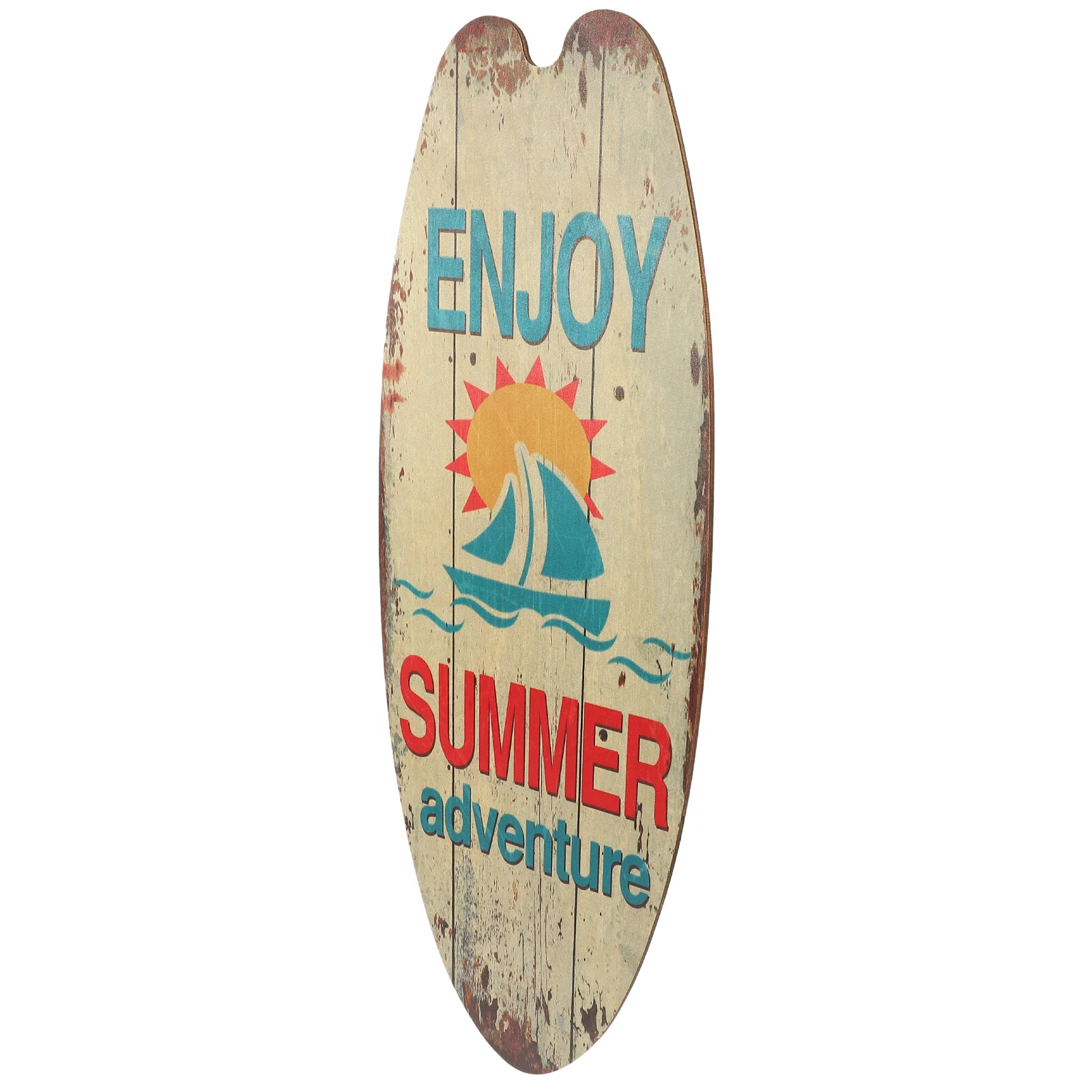 

Surfboard Wooden Sign Plaque Hawaii Room Decor Home Ornament Bathroom Decorative Wall