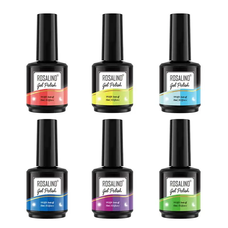

Glow In The Dark Nail Gel Polish Luminous Reflective Gel Top Coat Semi Permanent Fluorescent Soak Off UV LED Color