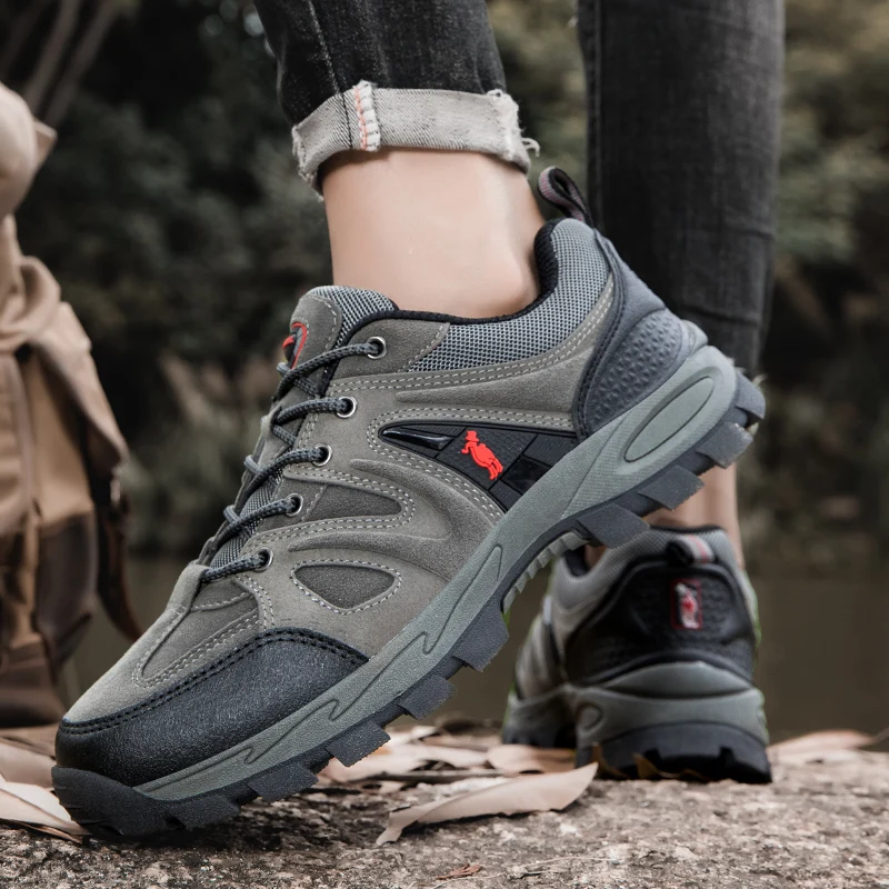 Мужские кроссовки на шнуровке походная обувь уличные треккинговые ботинки Montain