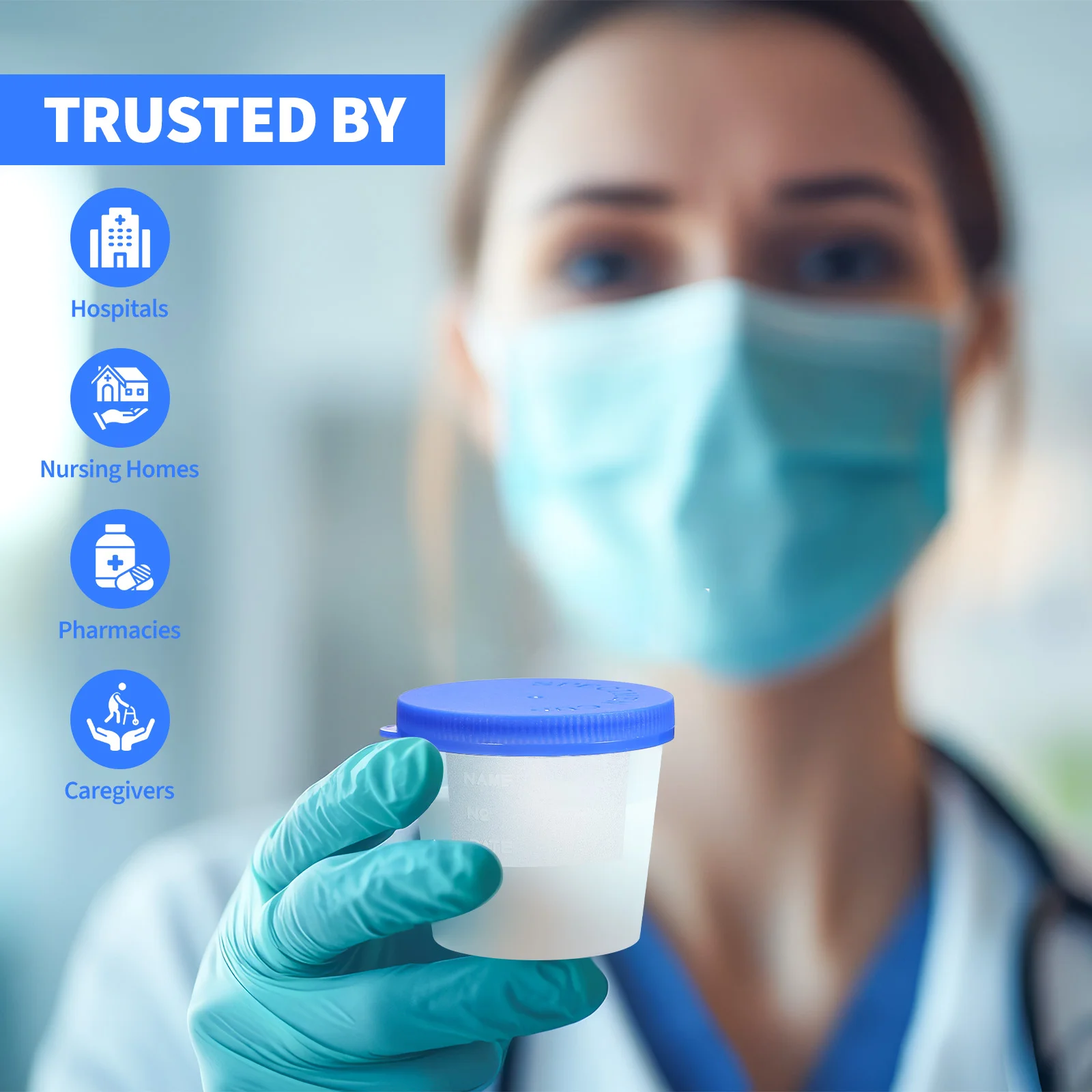 30 шт. контейнер для образцов мочи одноразовые чашки мокроты с крышкой