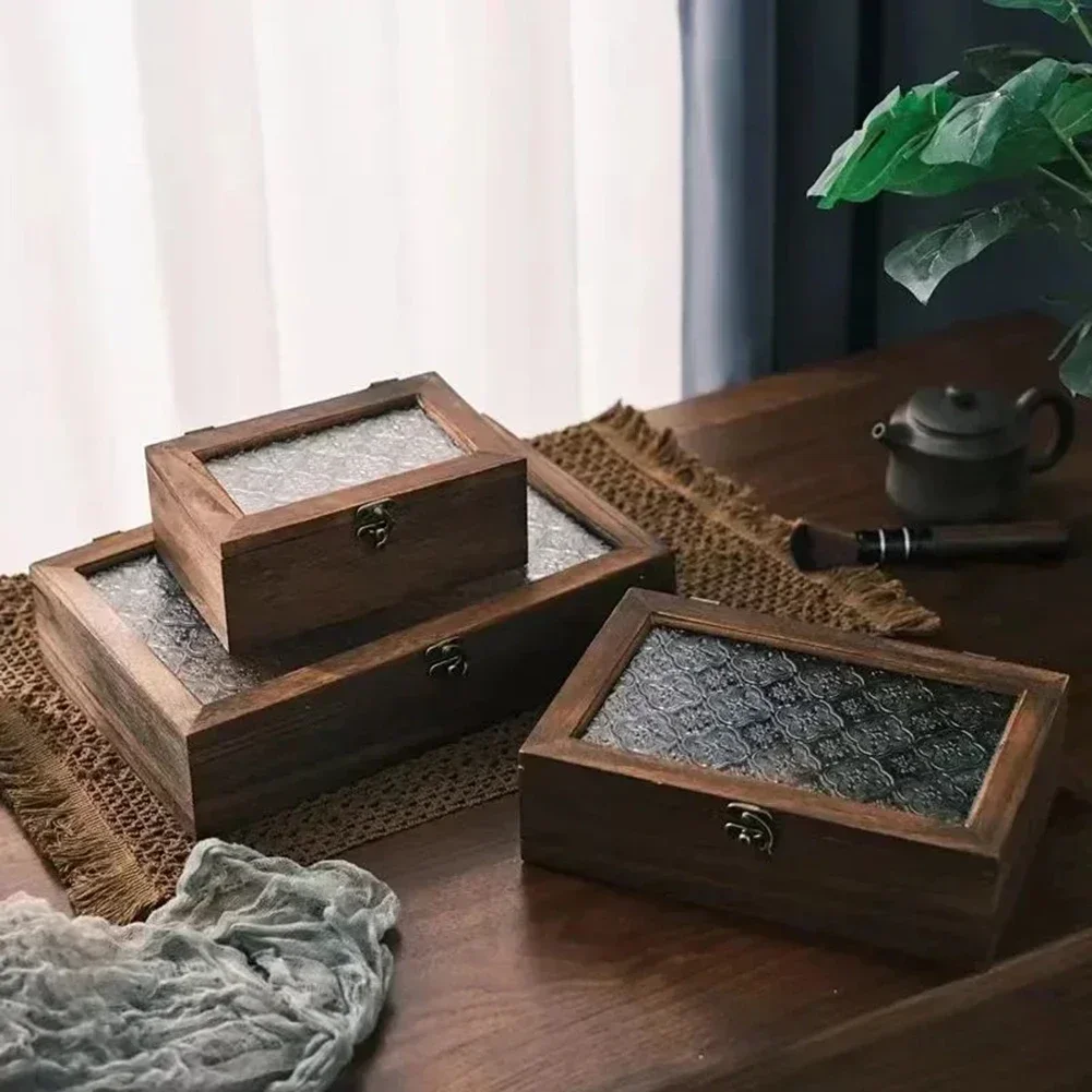 Begonia Flower Glass Настольная декоративная коробка для хранения в скандинавском стиле