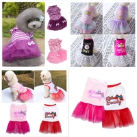 dress for dogs clothes for small dogs gradient color lace dog dress princess dress cotton tutu dress dog clothing for chihuahua