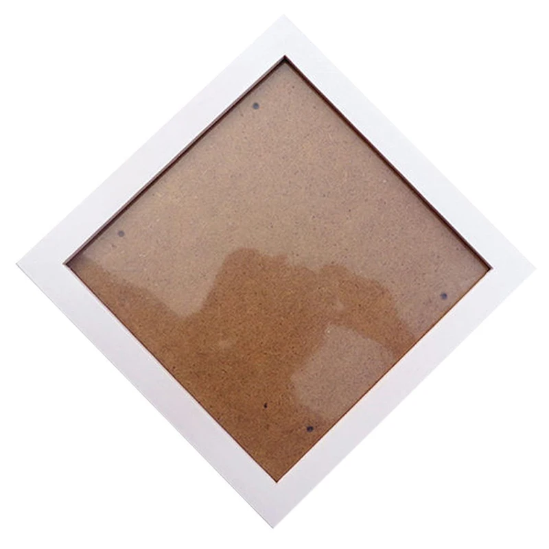 

Square Thick Pine Wood Photo Frame Wall Picture Frame(White, 6 Inch)