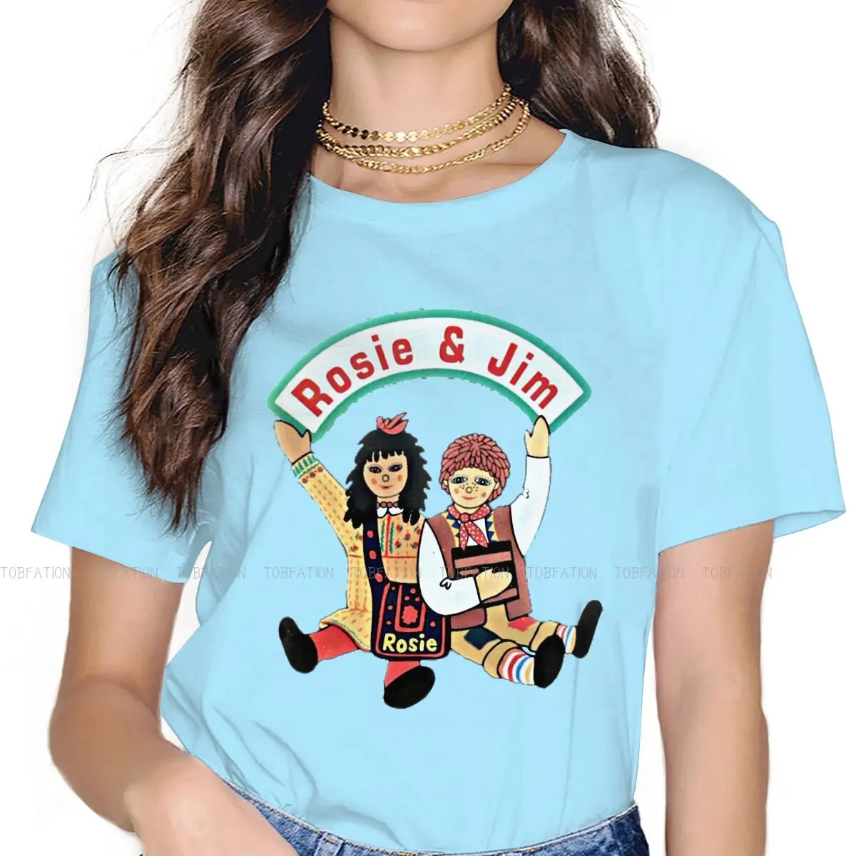 

Dolls 4XL TShirt Rosie and Jim Kids Childrens TV Printing Tops Comfortable T Shirt Women Tee Special