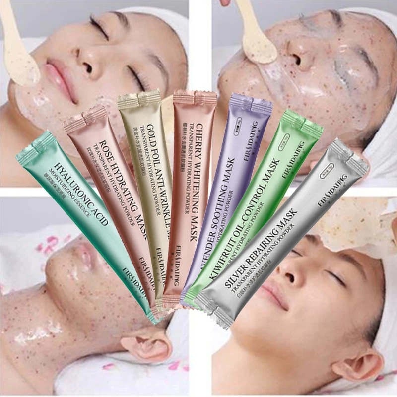 

Гелевая Маска-пудра для лица, маска для лица с натуральными цветами, уход за кожей, гидрожелезная маска, удаление темных пятен, увлажнение и отбеливание