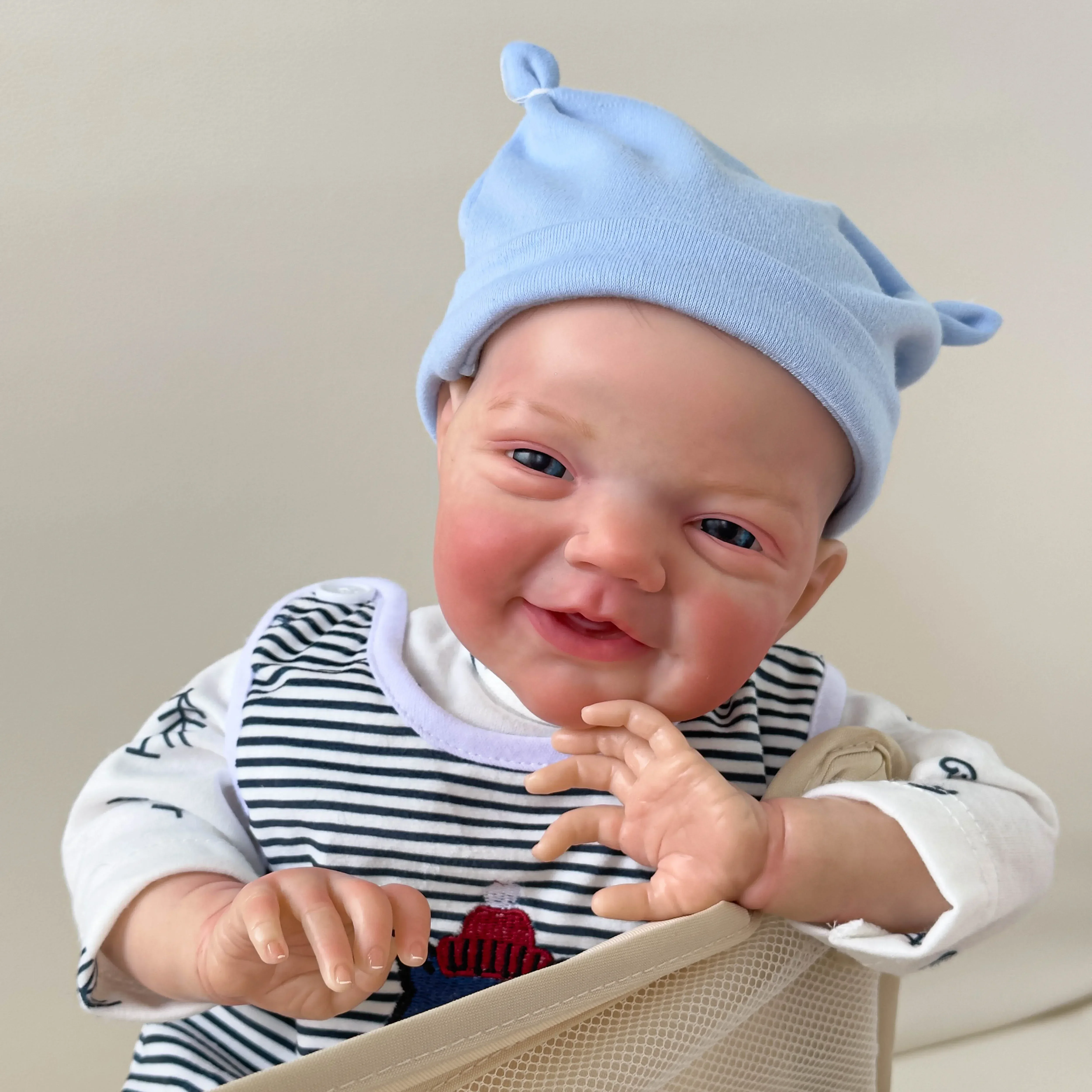 48 см Чарли реалистичная готовая Bebe Reborn силиконовая виниловая ткань тело куклы