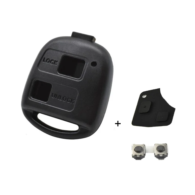 

2 Button Remote Car Key Case Button Protector Anti Scratch Shell Switch For Toyota Corolla Car Accessories