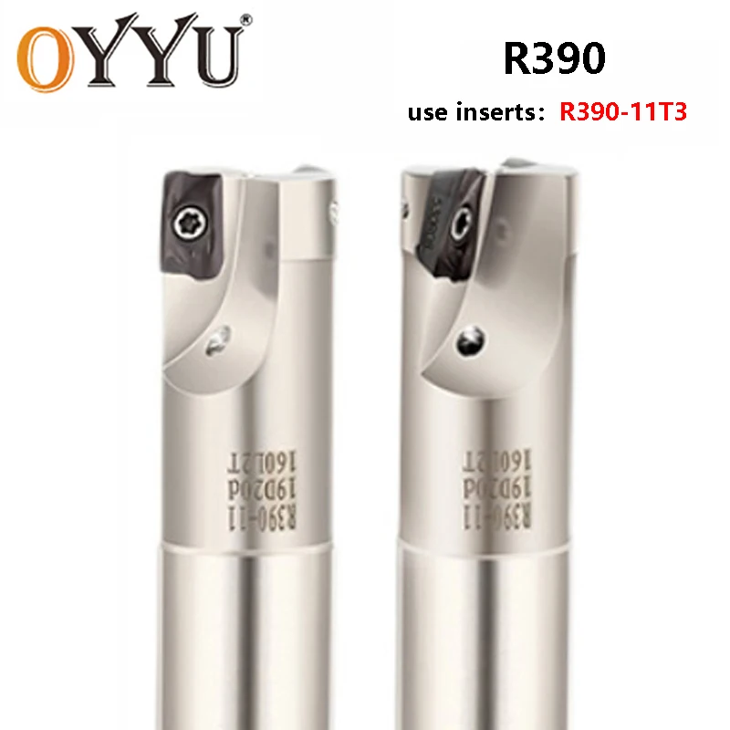 OYYU R390 Держатель фрезы Хвостовик C12-12-120-1T C24-25-150-2T Концевая фреза Прямоугольный