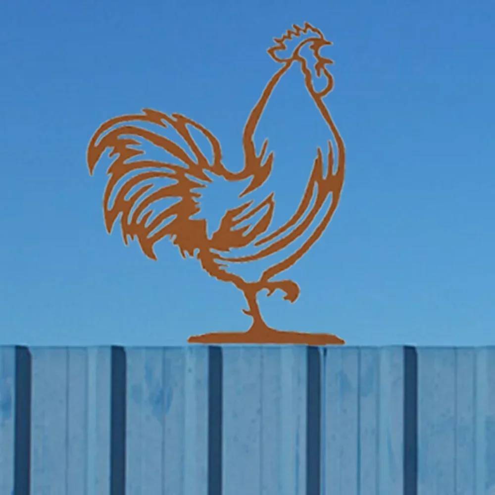 Персонализированный металлический топпер для почтового ящика Петух — улучшите