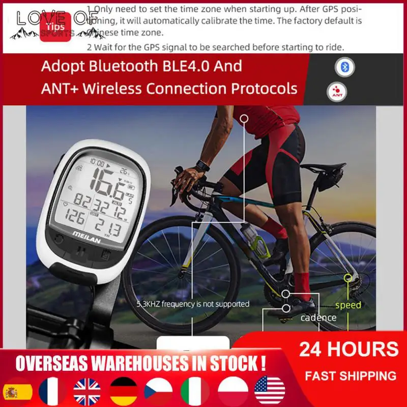 

USB Bicycle Computer Wireless IPX5 Waterproof MTB Cycling Odometer Stopwatch Speedometer LCD Anti Glare Screen Bike Accessories