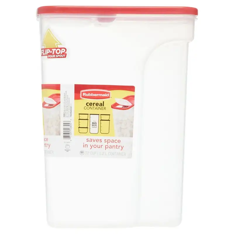

Modular Flip-Top Cereal and Food Storage Container, Red, 22 Cup
