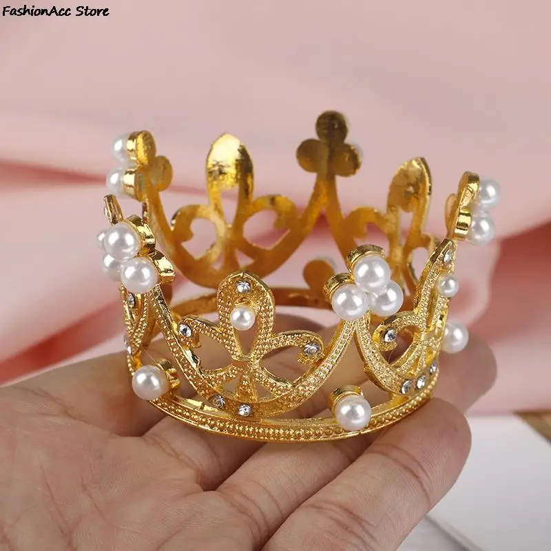 Мини Золотая Корона принцесса искусственные волосы подарок на день Святого