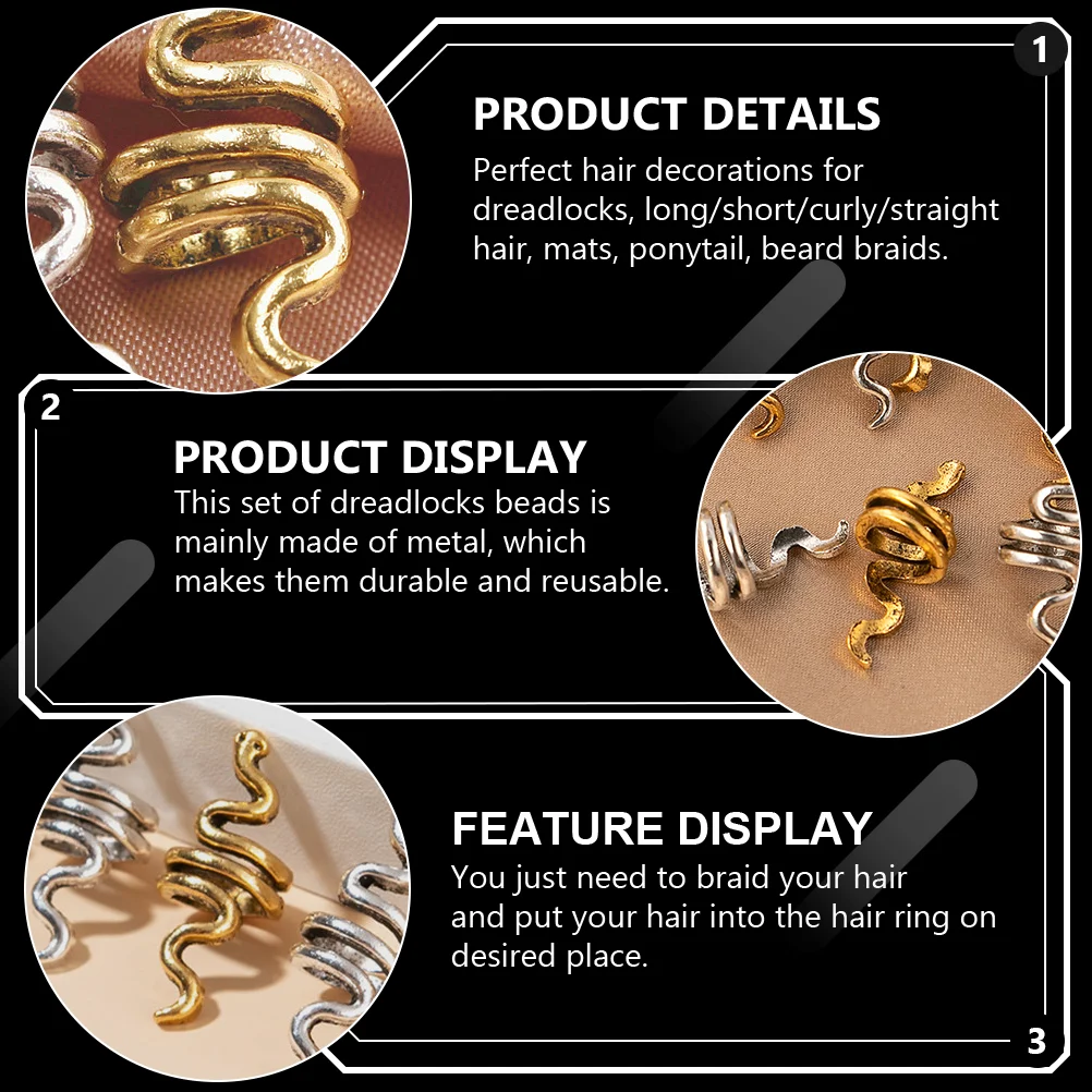 9-шт. Аксессуары для волос Дреды Кольца из сплава Популярность Декоративные