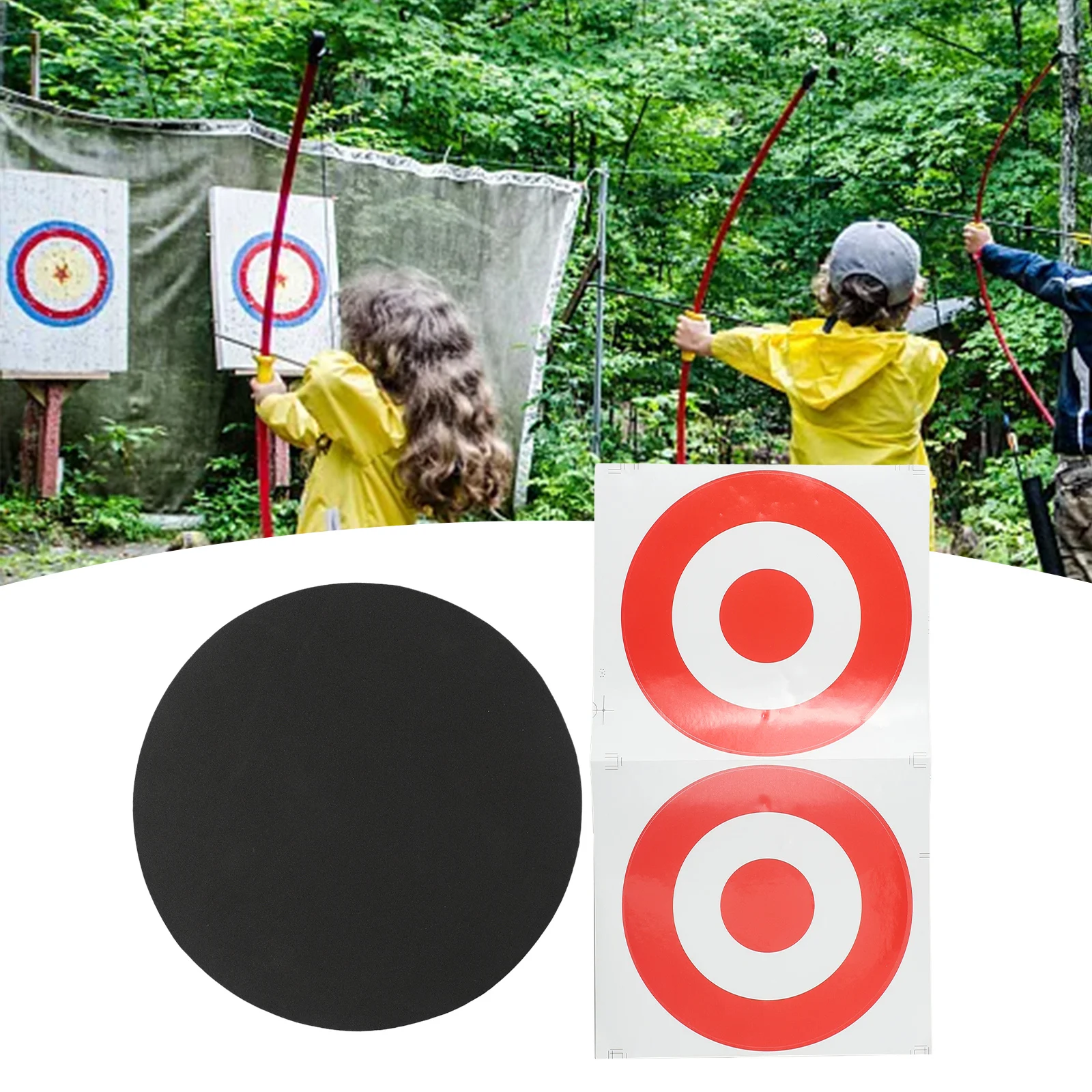 

New Archery Target 25*25*3cm Archery Arrow Black/white Bow Foam Foam Target Healing Practice Target Useful High Quality