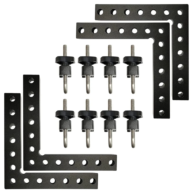 

90 Degree Positioning Squares Right Angle Clamps 5.5Inch Woodworking Corner Clamping Tool for Picture Frame Box Drawer