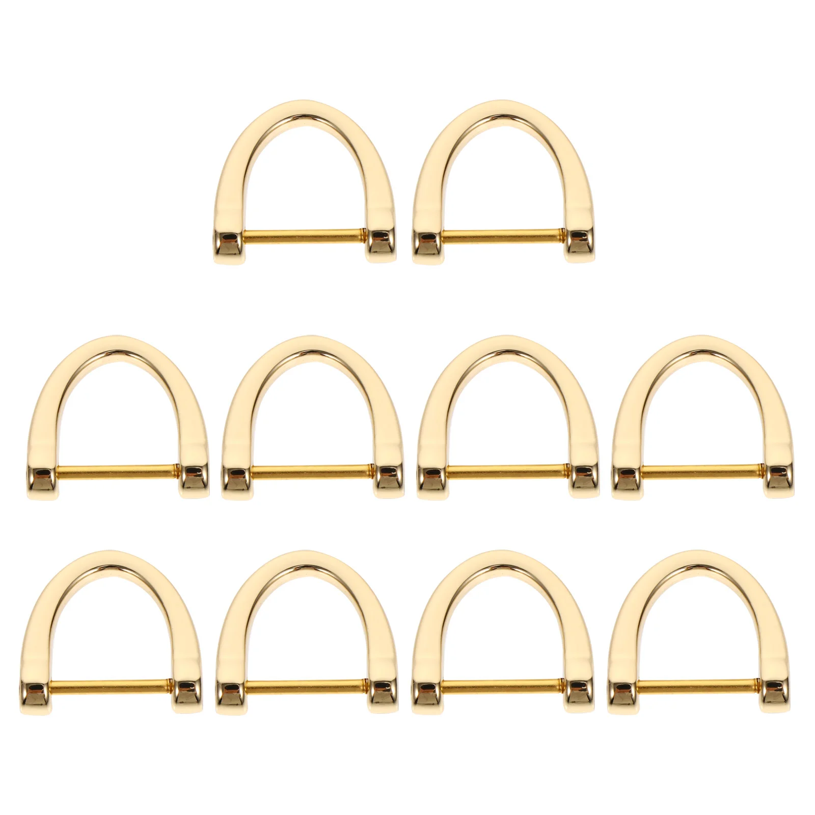 

10Pcs Bag D-Shaped Rings Useful Replacement Suitcase Rings DIY Bag Accessories