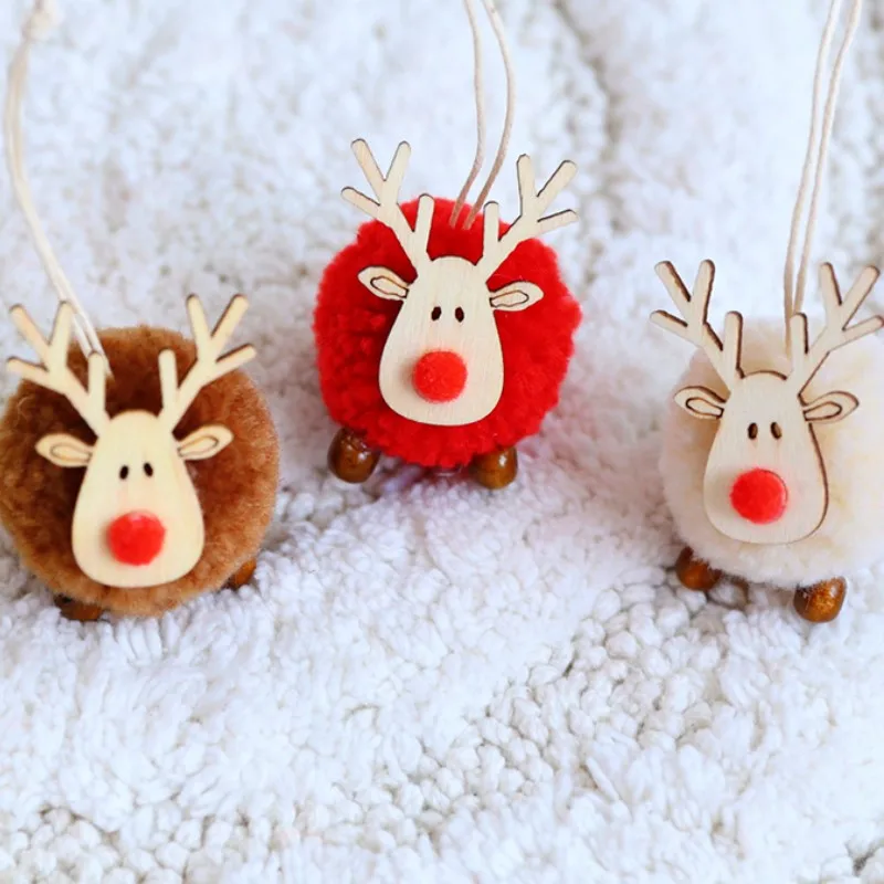 

Маленький олень Fawn Figurines для дома, гирлянда, Рождественское дерево, Декор, новый год 2023