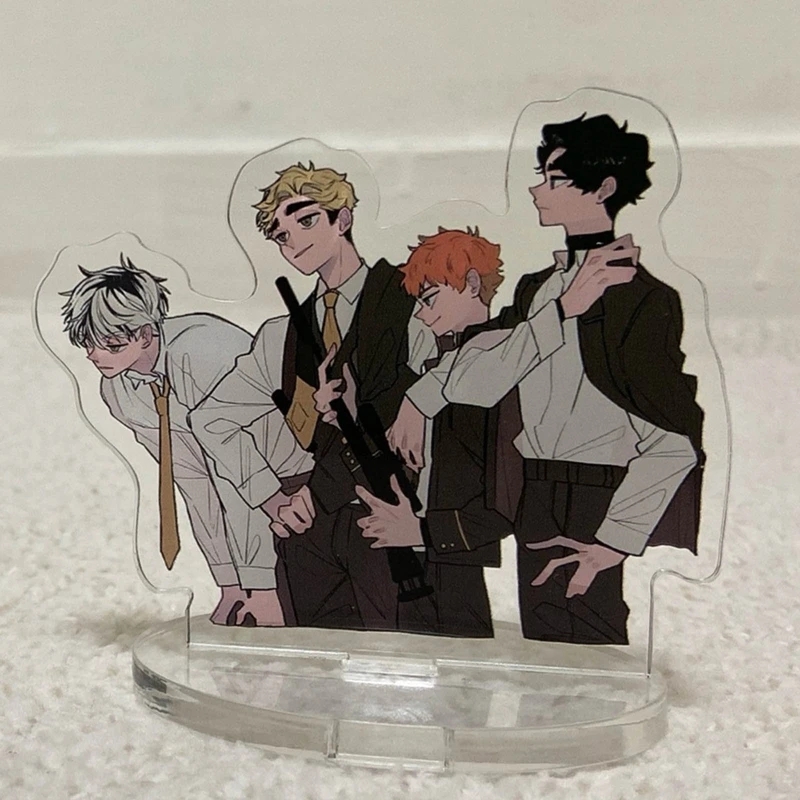 

Anime Haikyuu!! Volleyball Boys Figures Acrylic Stand Hinata Shoyo Kageyama Tobio Desk Plate Model Action Decor Ornaments